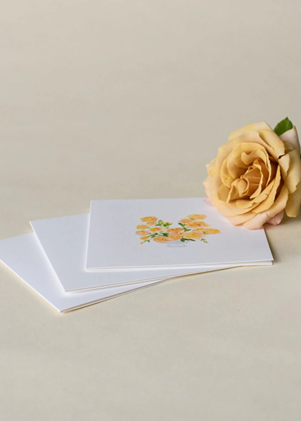 Honey Dijon Garden Rose Notecards - Image 3