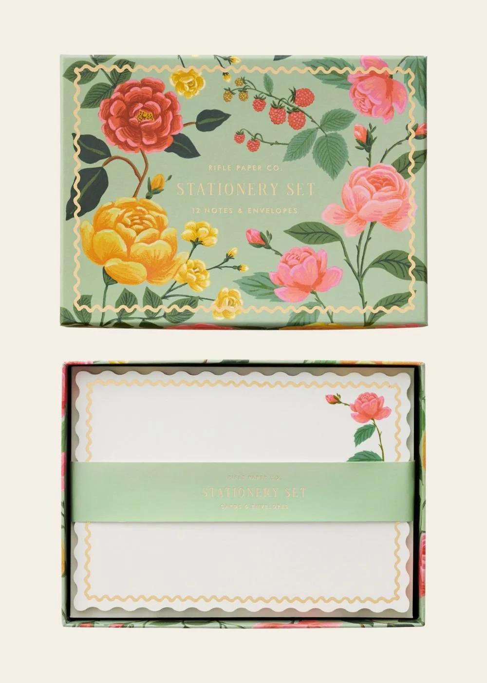 Rose Stationery Set