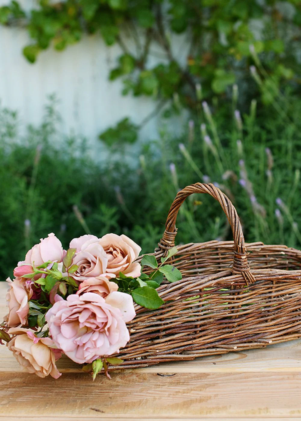 Wicker Garden Harvest Basket Rectangular - Image 4